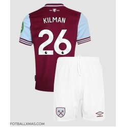 West Ham United Max Kilman #26 Hjemmedraktsett Barn 2024-25 Kortermet (+ Korte bukser)