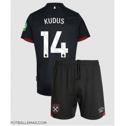 West Ham United Mohammed Kudus #14 Bortedraktsett Barn 2024-25 Kortermet (+ Korte bukser)