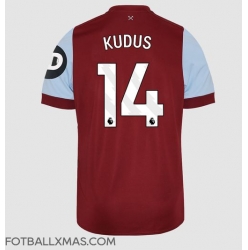 West Ham United Mohammed Kudus #14 Hjemmedrakt 2023-24 Kortermet