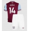 West Ham United Mohammed Kudus #14 Hjemmedraktsett Barn 2024-25 Kortermet (+ Korte bukser)