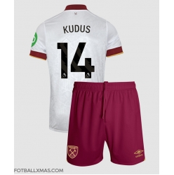 West Ham United Mohammed Kudus #14 Tredjedraktsett Barn 2024-25 Kortermet (+ Korte bukser)