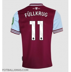 West Ham United Niclas Fullkrug #11 Hjemmedrakt 2024-25 Kortermet