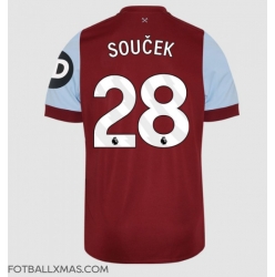 West Ham United Tomas Soucek #28 Hjemmedrakt 2023-24 Kortermet