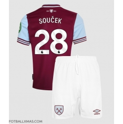 West Ham United Tomas Soucek #28 Hjemmedraktsett Barn 2024-25 Kortermet (+ Korte bukser)